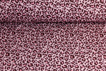 Softshell mit Leoprint, rosa, 0,5 m